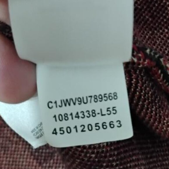 Kasper Plaid Cardigan Duster with Buckle Neck Closure Size 1X - Picture 7 of 8